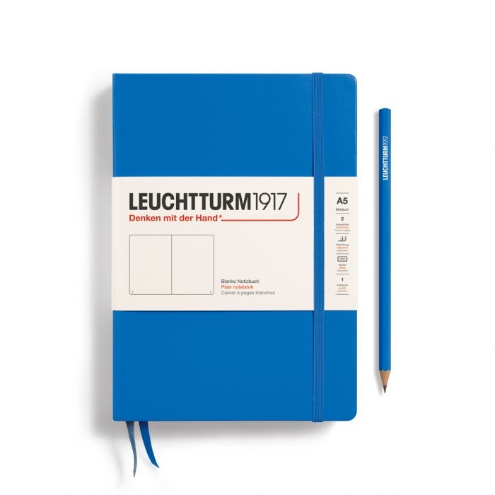 L NOTEBOOK HC A5 MED PLAIN SKY 251p