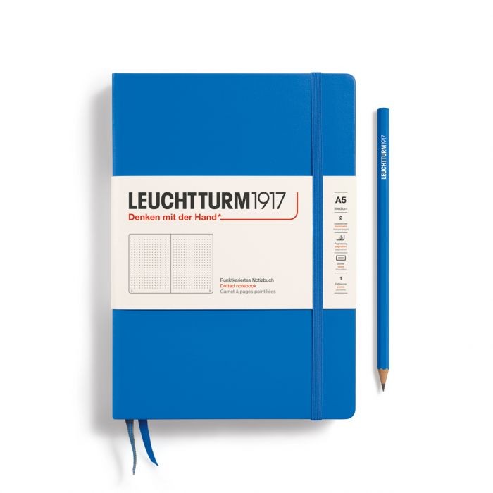 L NOTEBOOK HC A5 MED DOTTED SKY 251p