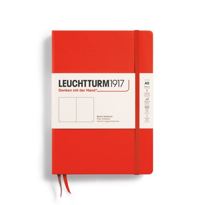 L NOTEBOOK HC A5 MED PLAIN LOBSTER 251p