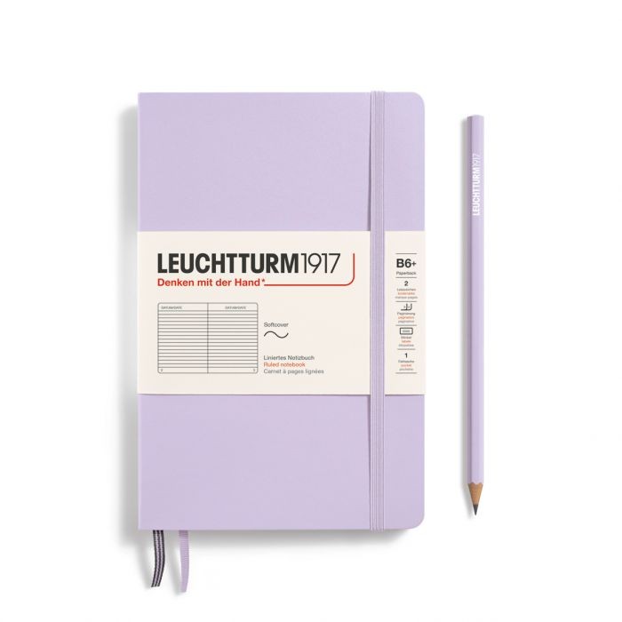 L NOTEBOOK SC B6+ PAPERBACK RULED LILAC 123p