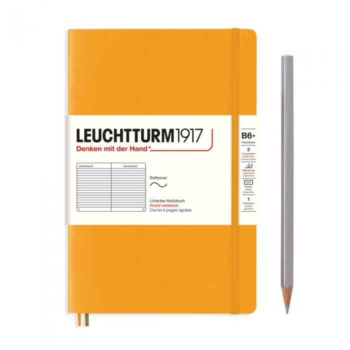 L NOTEBOOK SC B6+ PAPERBACK RULED RISING SUN 123p