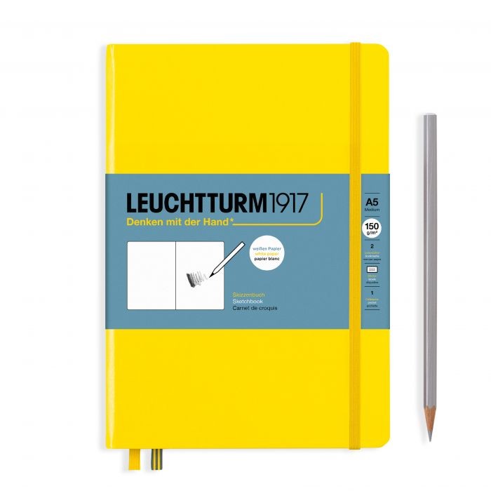L EDITION SKETCHBOOKS A5 MED PLAIN LEMON 112p