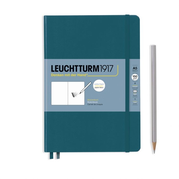L EDITION SKETCHBOOKS A4+MASTER MED PLAIN PACIFIC GREEN 112p