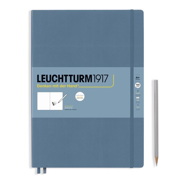 L EDITION SKETCHBOOKS A4+MASTER MED PLAIN STONE BLUE 112p