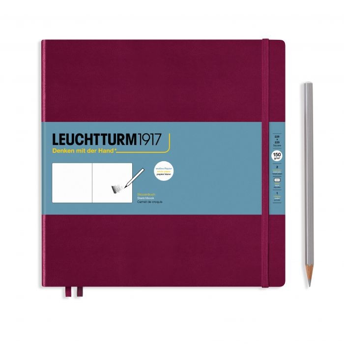 L EDITION SKETCHBOOKS SQUARE PLAIN PORT RED 112p
