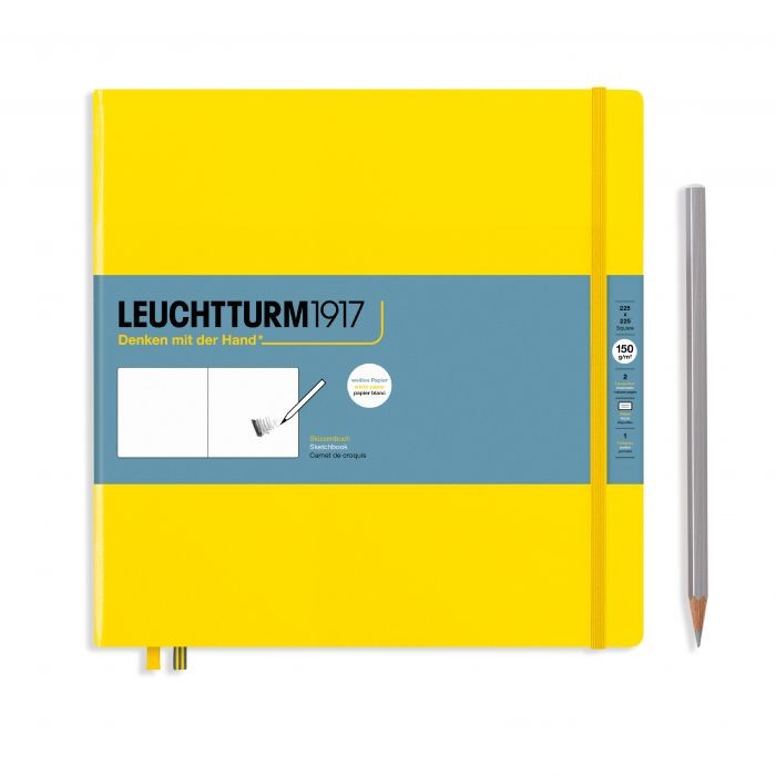 L EDITION SKETCHBOOKS SQUARE PLAIN LEMON 112p