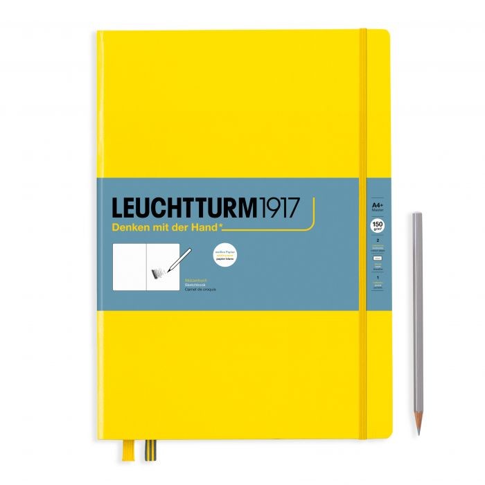 L EDITION SKETCHBOOK A4+MASTER MED PLAIN LEMON 112p