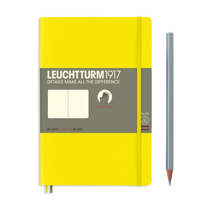 L NOTEBOOK SC B6+ PAPERBACK PLAIN LEMON 123p