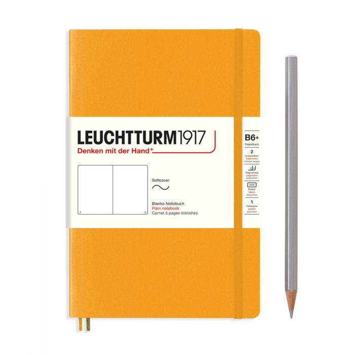 L NOTEBOOK SC B6+ PAPERBACK PLAIN RISING SUN 123p