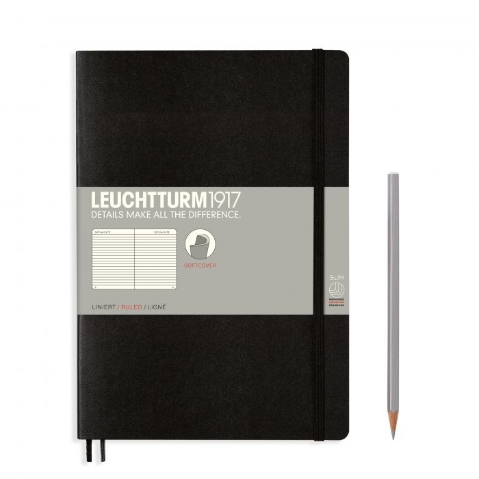 L NOTEBOOK SC B5 COMPO RULED BLACK 123p