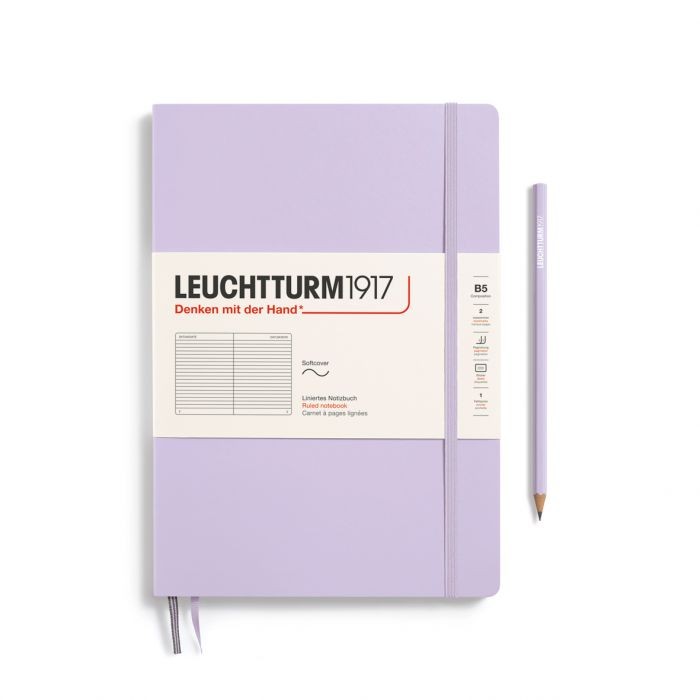 L NOTEBOOK SC B5 COMPO RULED LILAC 123p