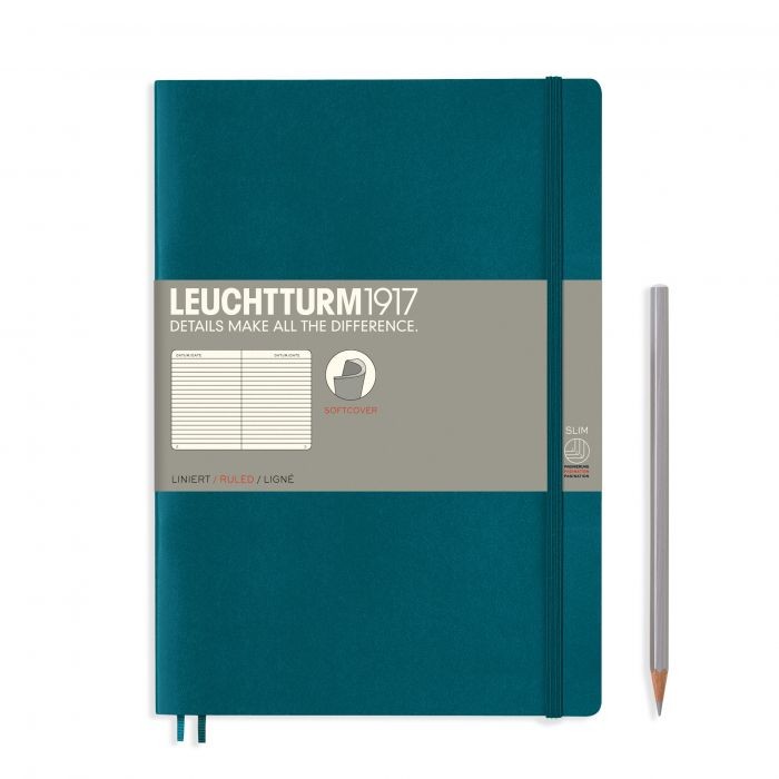 L NOTEBOOK SC B5 COMPO RULED PACIFIC GREEN 123p