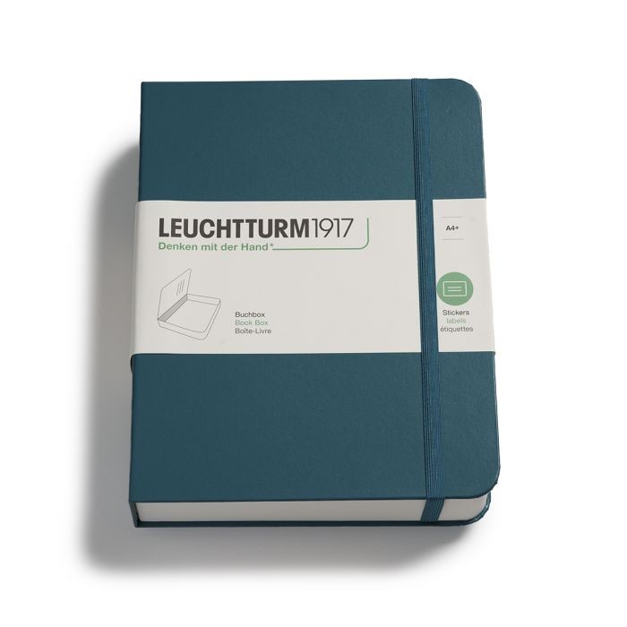 L STORAGE BOOK BOX PACIFIC GREEN