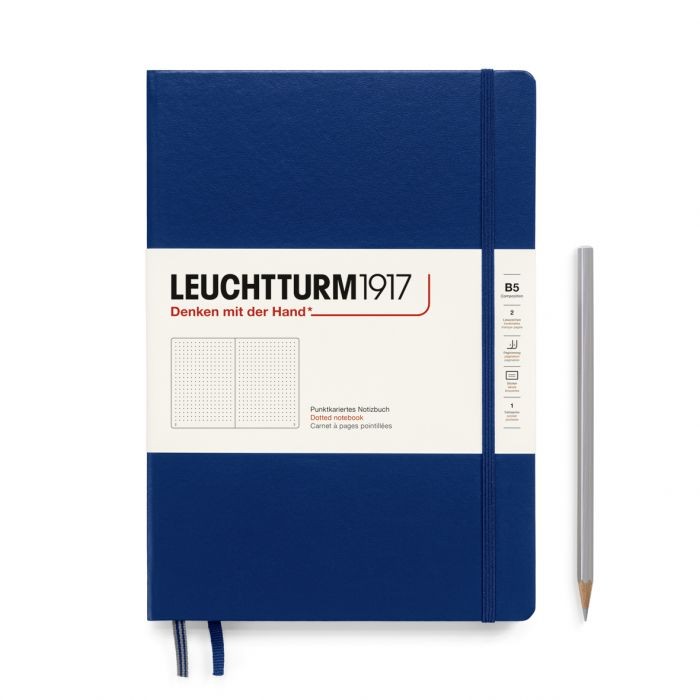 L NOTEBOOK HC B5 COMPO DOTTED NAVY 219p