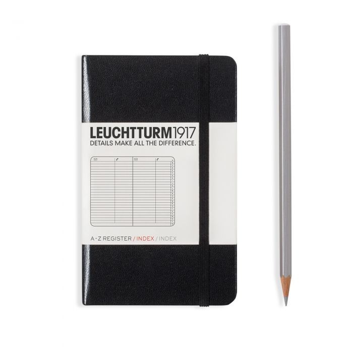 L THEMEBOOK AdressBook A6 POCKET BLACK (A-Z)x4p