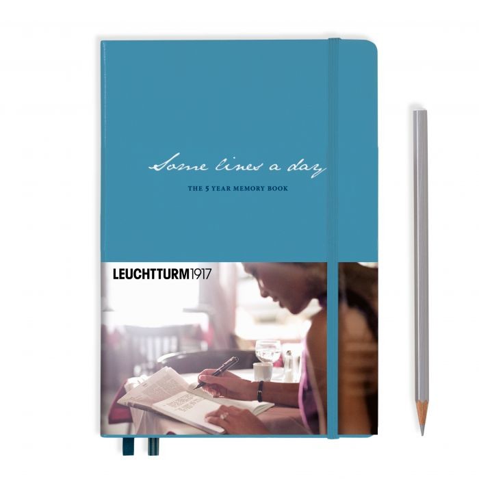 L THEMEBOOK SomeLinesADay A5 MED NORDIC BLUE 365p