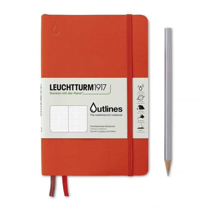 L EDITION OUTLINES SC B6+PAPERBACK DOTTED SIGNAL ORANGE 89p