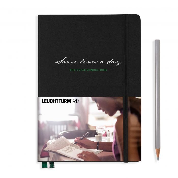 L THEMEBOOK SomeLinesADay A5 MED BLACK 365p