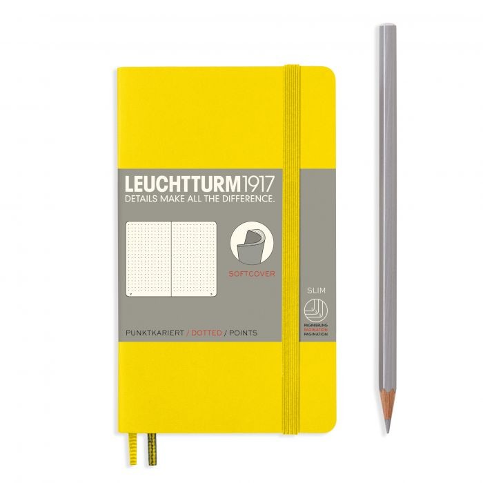 L NOTEBOOK SC A6 POCKET DOTTED LEMON 123p