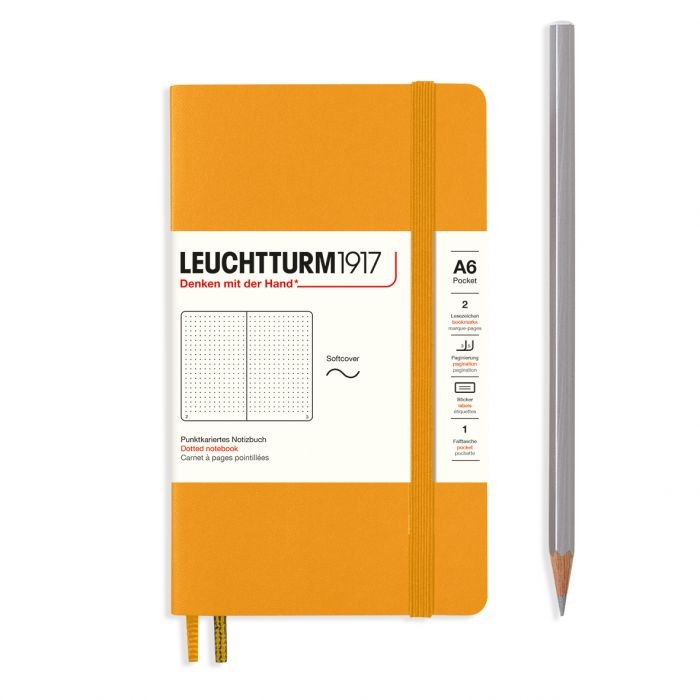 L NOTEBOOK SC A6 POCKET DOTTED RISING SUN 123p