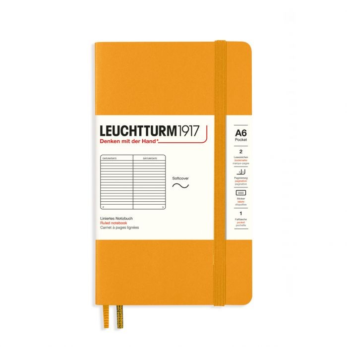 L NOTEBOOK SC A6 POCKET RULED RISING SUN 123p