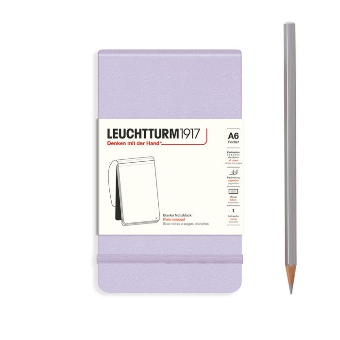 L NOTEPAD HC A6 POCKET PLAIN LILAC 184p