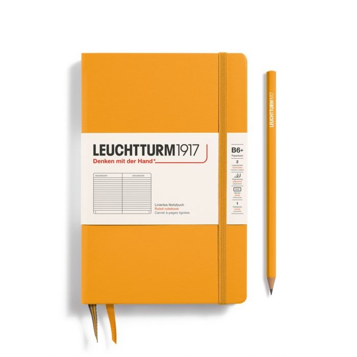 L NOTEBOOK HC B6+ PAPERBACK RULED RISING SUN 219p