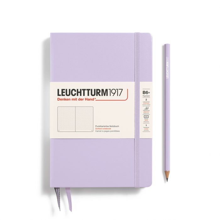 L NOTEBOOK HC B6+ PAPERBACK DOTTED LILAC 219p