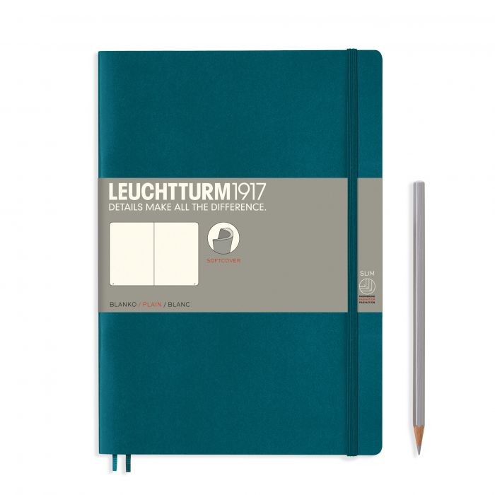 L NOTEBOOK SC B5 COMPO PLAIN PACIFIC GREEN 123p