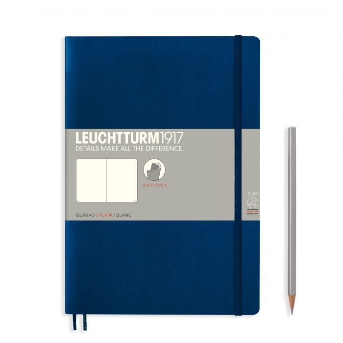 L NOTEBOOK SC B5 COMPO PLAIN NAVY 123p