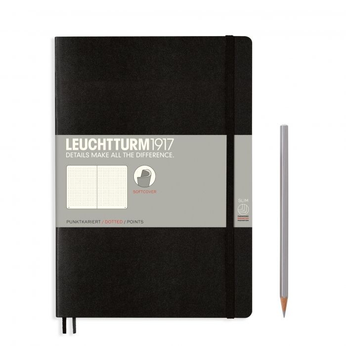 L NOTEBOOK SC B5 COMPO DOTTED BLACK 123p