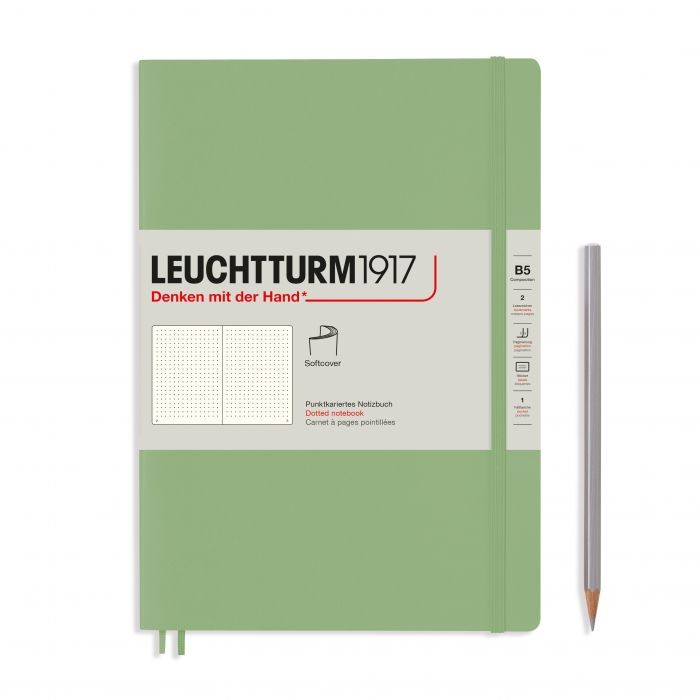 L NOTEBOOK SC B5 COMPO DOTTED SAGE 123p