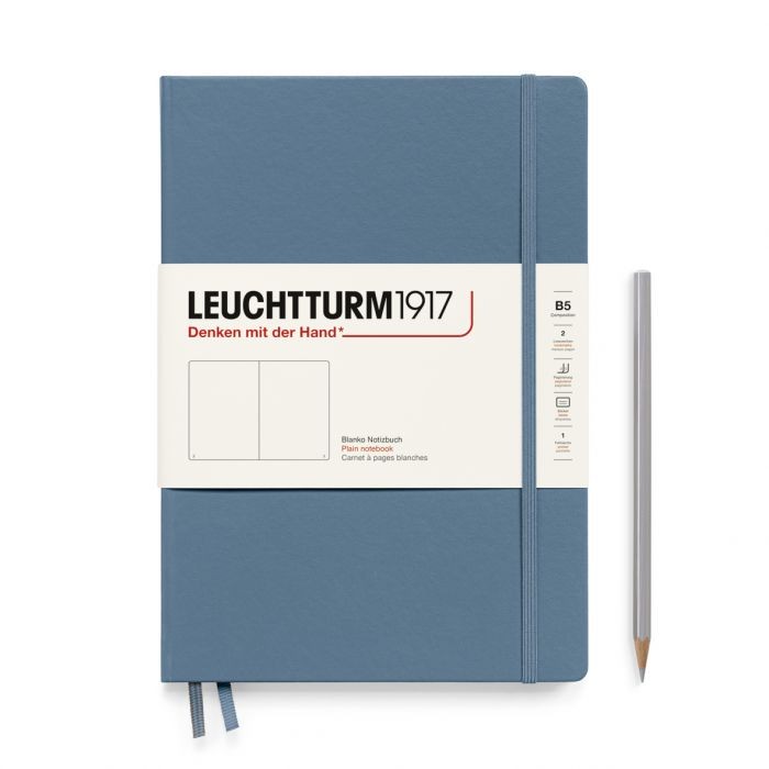 L NOTEBOOK HC B5 COMPO PLAIN STONE BLUE 219p
