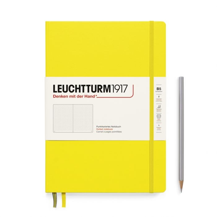 L NOTEBOOK HC B5 COMPO DOTTED LEMON 219p