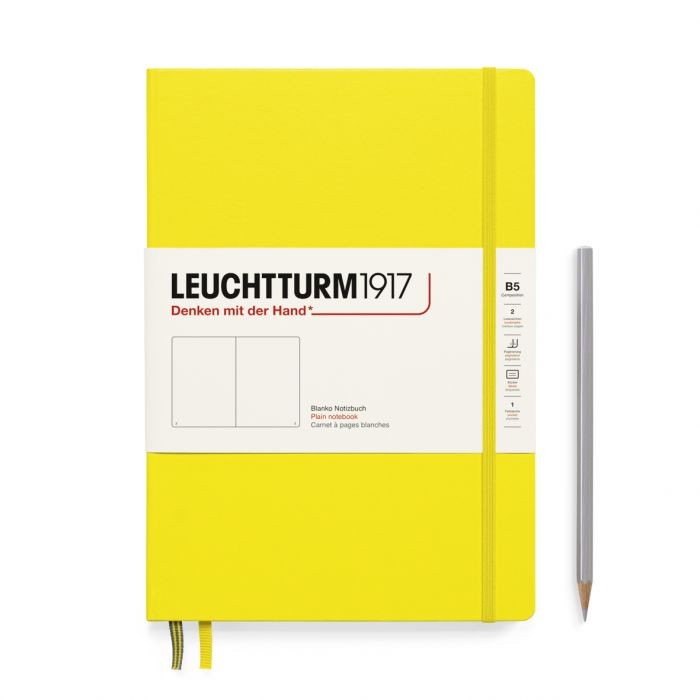 L NOTEBOOK HC B5 COMPO PLAIN LEMON 219p