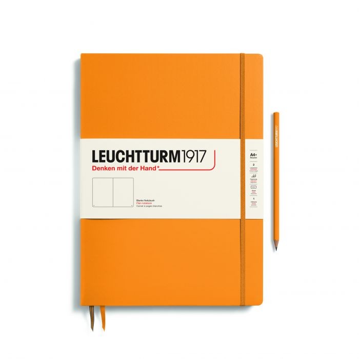 L NOTEBOOK HC A4+SL PLAIN RISING SUN123p