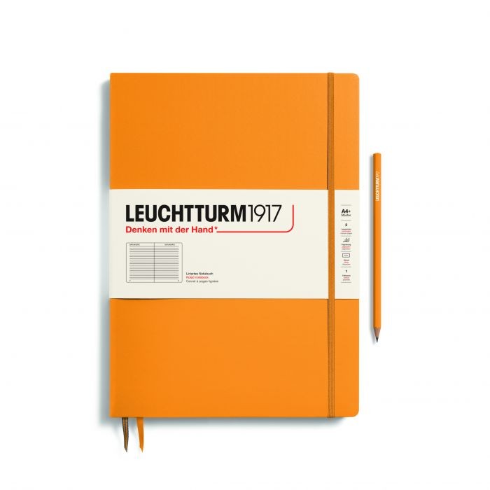 L NOTEBOOK HC A4+SL RULED RISING SUN123p