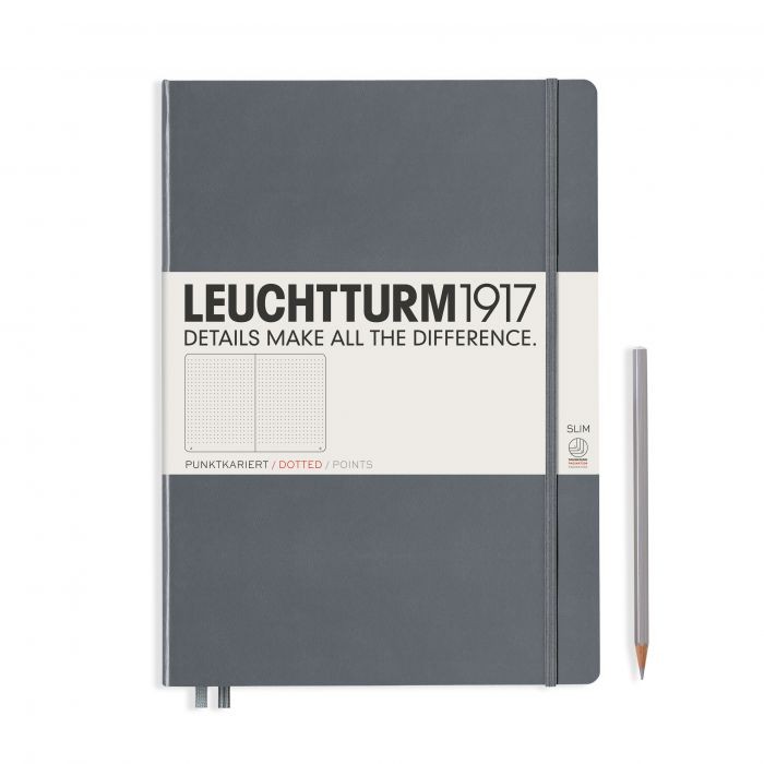 L NOTEBOOK HC A4+SL DOTTED ANTHRACITE 123p