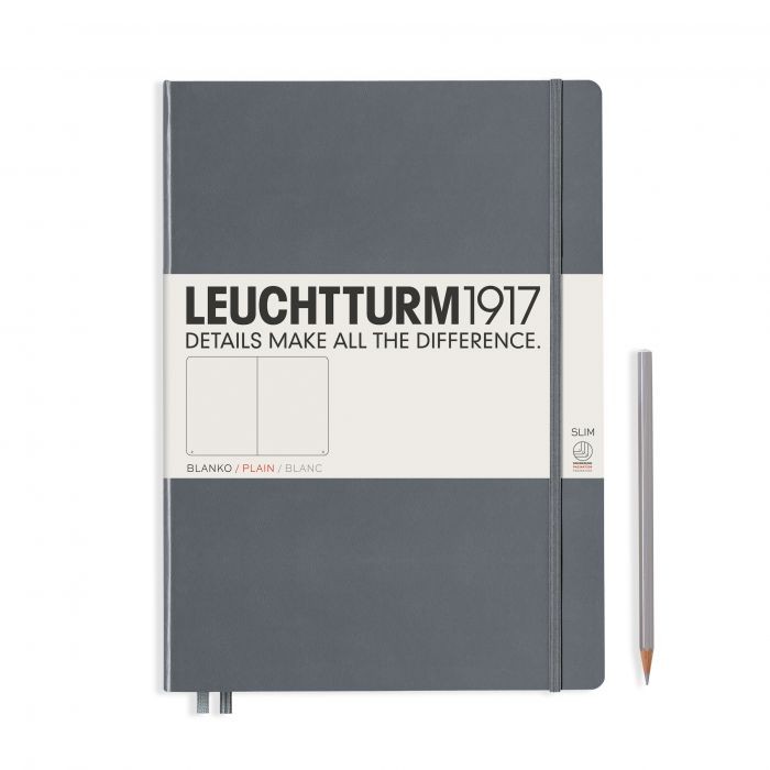 L NOTEBOOK HC A4+SL PLAIN ANTHRACITE 123p