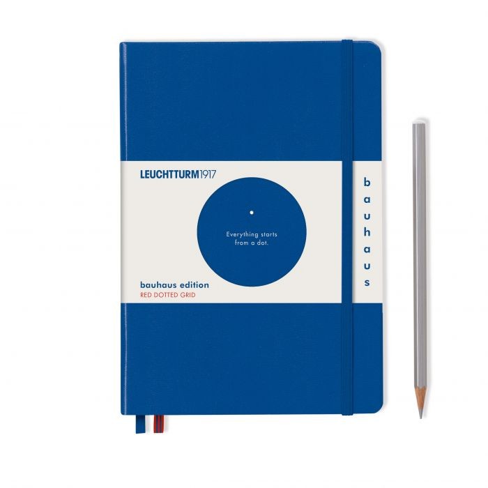 L EDITION BAUHAUS A5 MED RED DOTTED ROYAL BLUE 251p