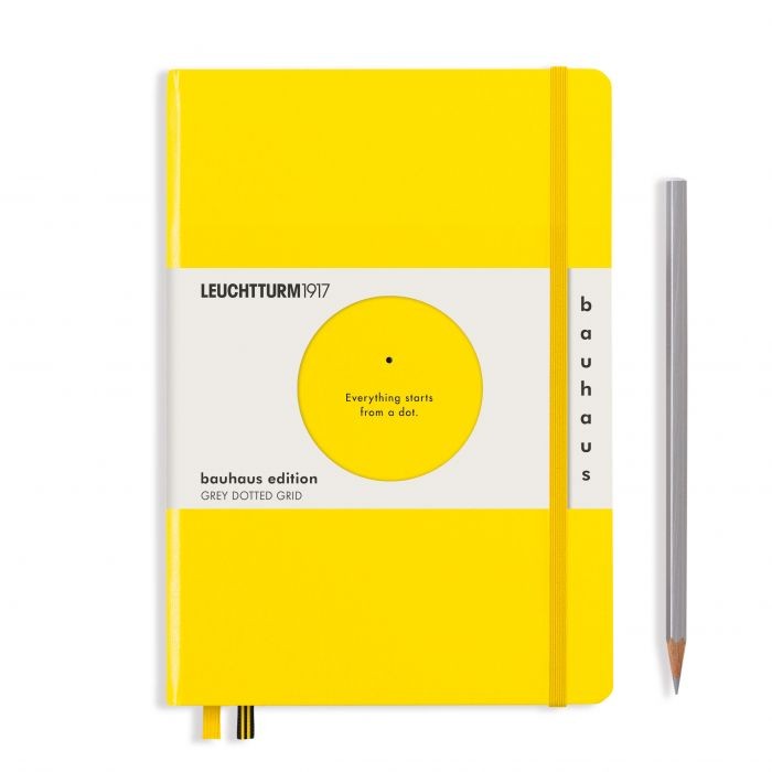 L EDITION BAUHAUS A5 MED BLACK DOTTED LEMON 251p