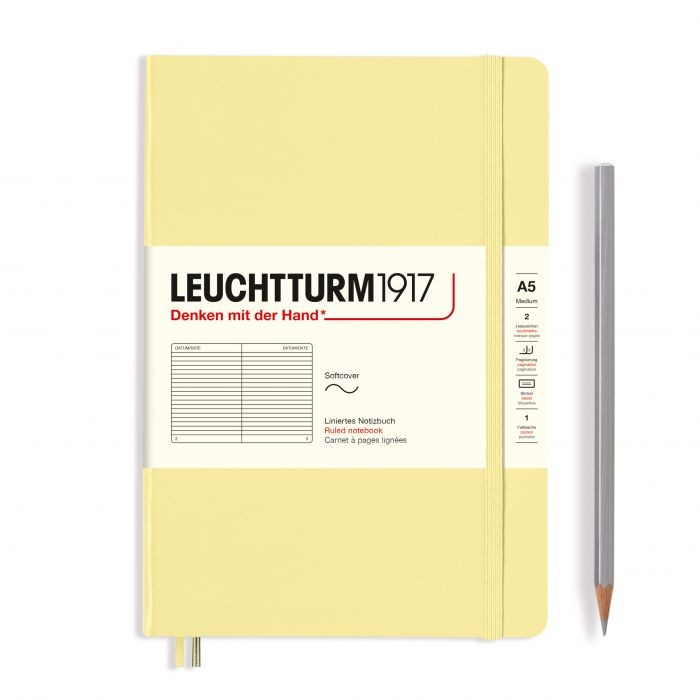 L NOTEBOOK SC A5 MED RULED VANILLA 123p