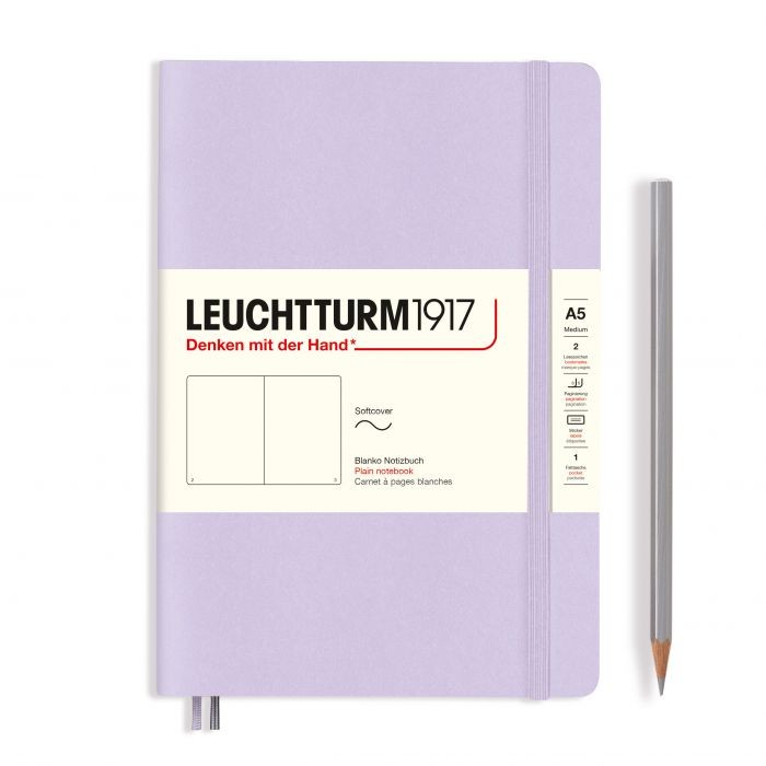 L NOTEBOOK SC A5 MED PLAIN LILAC 123p