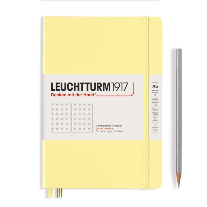 L NOTEBOOK HC A5 MED DOTTED VANILLA 251p
