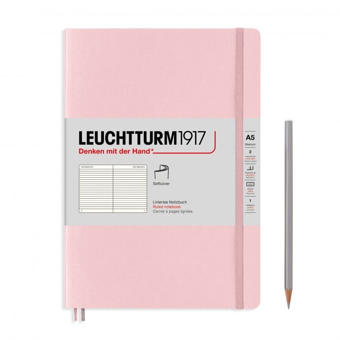 L NOTEBOOK SC A5 MED RULED POWDER 123p