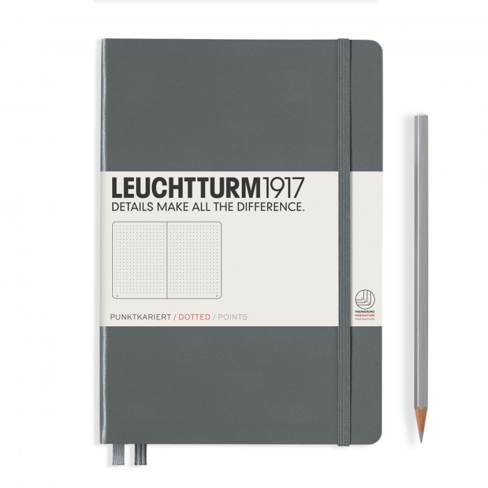 L NOTEBOOK HC A5 MED DOTTED ANTHRACITE 251P