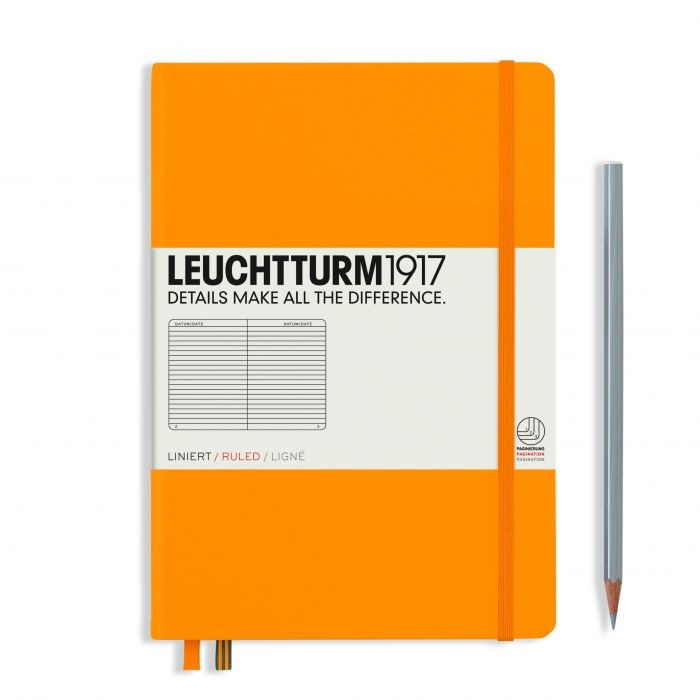 L NOTEBOOK HC A5 MED RULED RISING SUN 251P