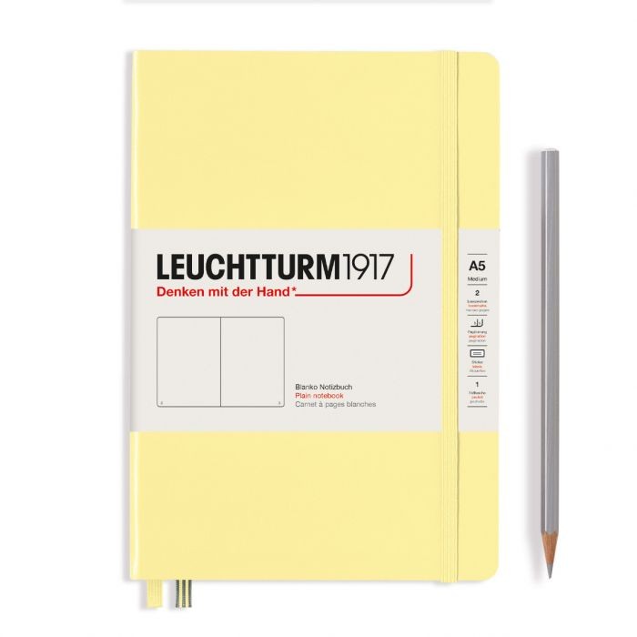 L NOTEBOOK HC A5 MED PLAIN VANILLA 251p