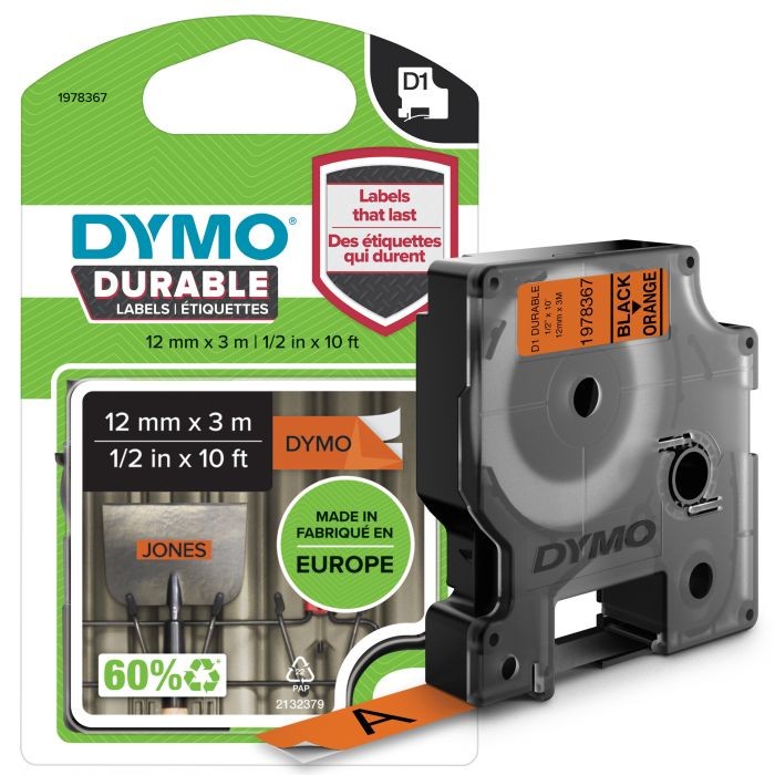 D 1978367 D1 DURABLE ΤΑΡΕ 12mx3M BLKonORNG