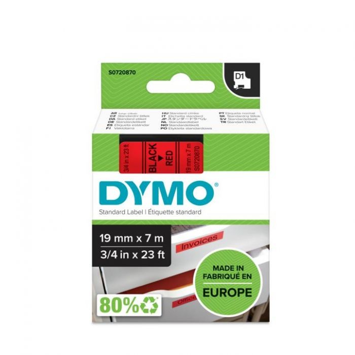 D 45807 D1 ΤΑΡΕ 19mx7M BLACK on RED